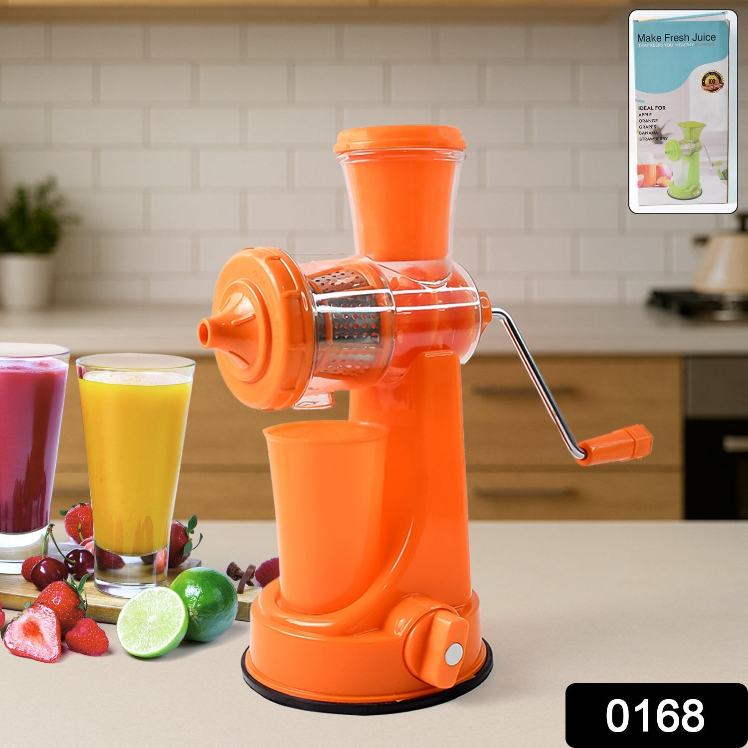 Manual Fruit Vegetable Juicer with Juice Cup and Waste Collector Manual Fruit Vegetable Juicer with Juice Cup and Waste Collector